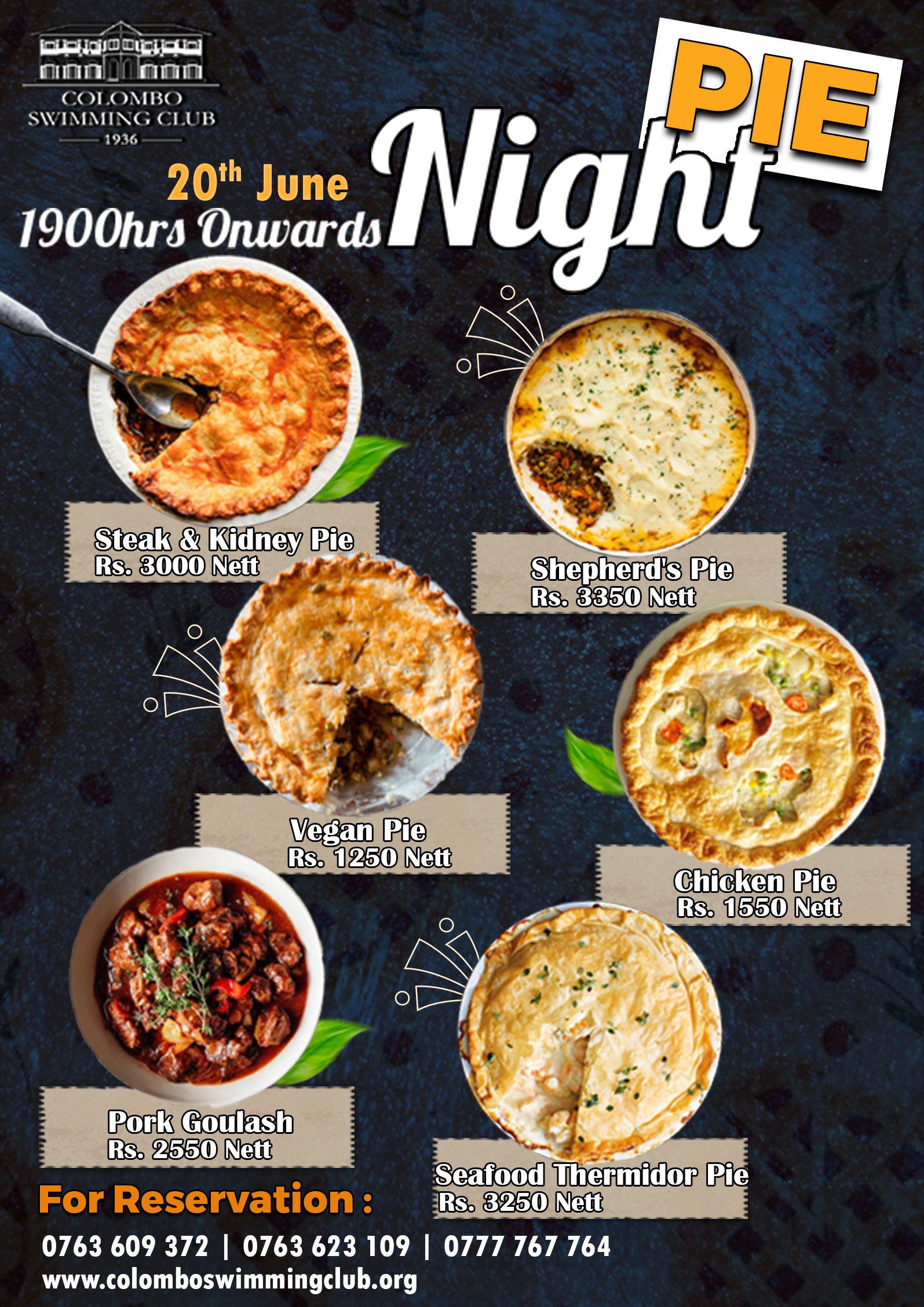 Pie night